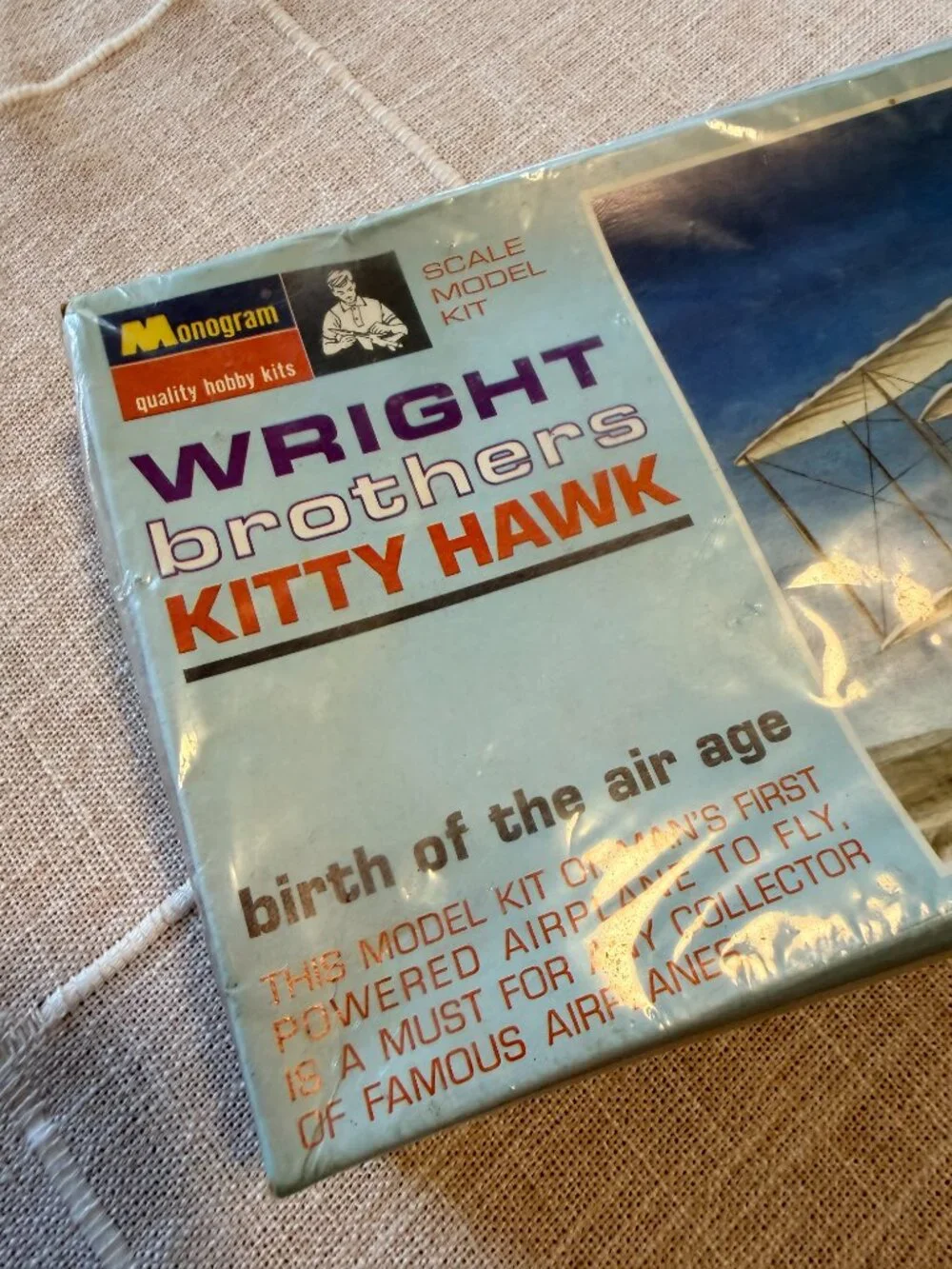 Vintage Toy Wright Brothers Kitty Hawk Monogram 1-50 Plastic Model Kit